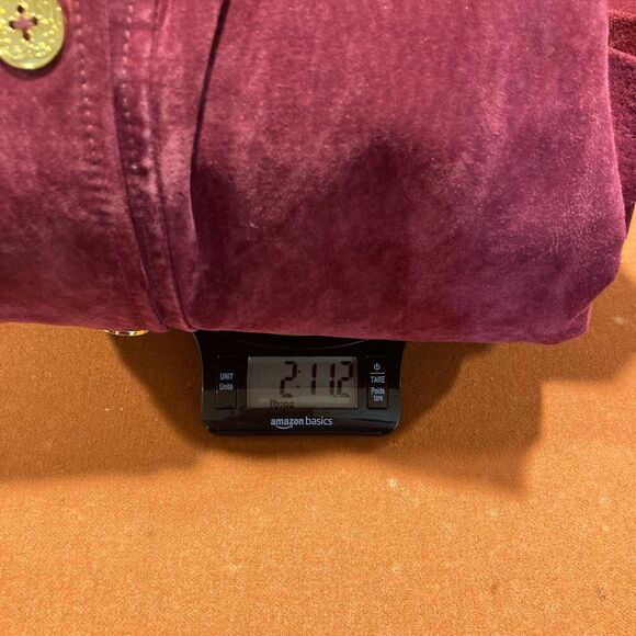 C Wonder Suede Trench Coat Women's Sz 10 Burgundy Red Lined Double Breasted - Picture 12 of 12